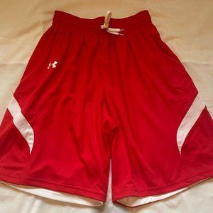 Under Armour Men's Red Shorts, Size S, RUNS BIG